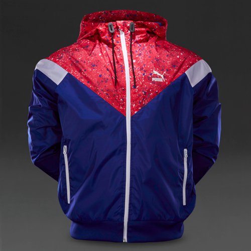 Puma MCS Speckle Windbreaker Clematis Blue for Men
